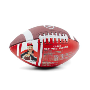 Coach Ron "Mac" McBride Commemorative Display Football